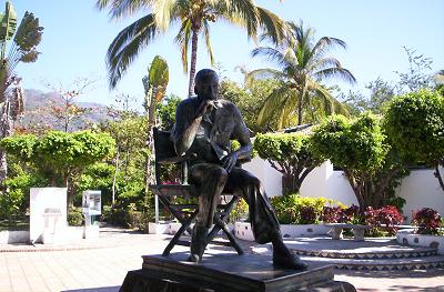 Puerto Vallarta - John Huston Memorial statue on Isla de Cuale