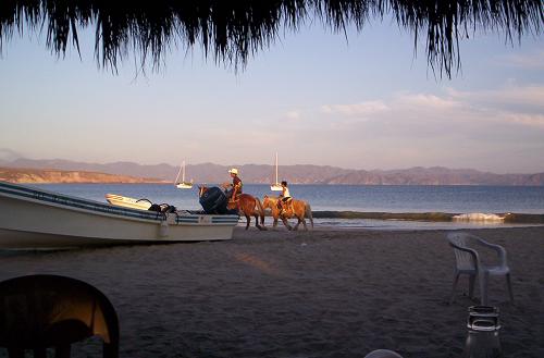 View of Tenacatita Beach at Sunset